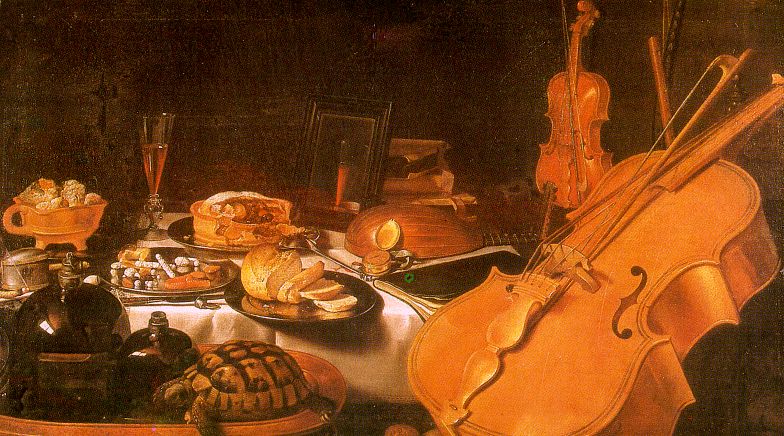 Pieter Claesz Still Life with Musical Instruments